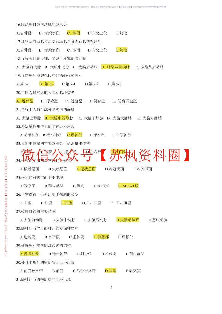 人体断层影像解剖学